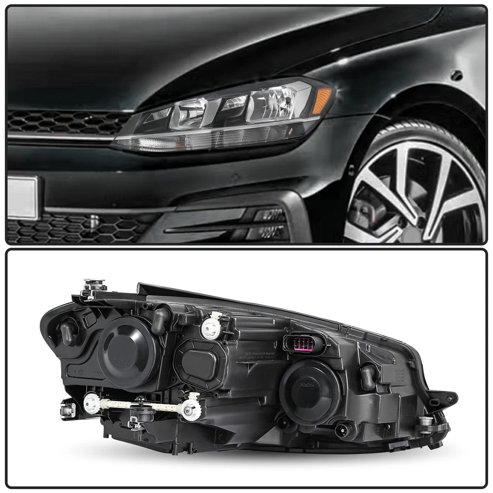 Left&Right Headlight For 2018 2019 2020 2021 Volkswagen Golf VW2502176 VW2503176 Foto 4 de 4