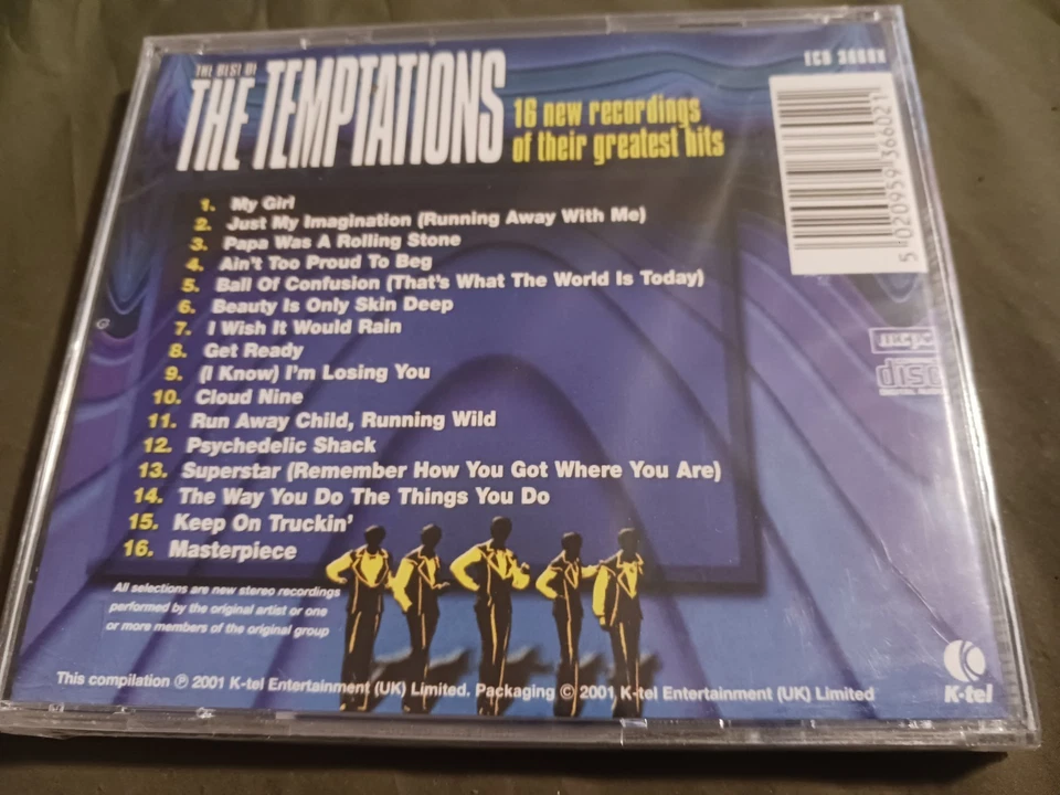 The Temptations - The Best Of The Temptations [CD,2001]   - Image 2 of 4