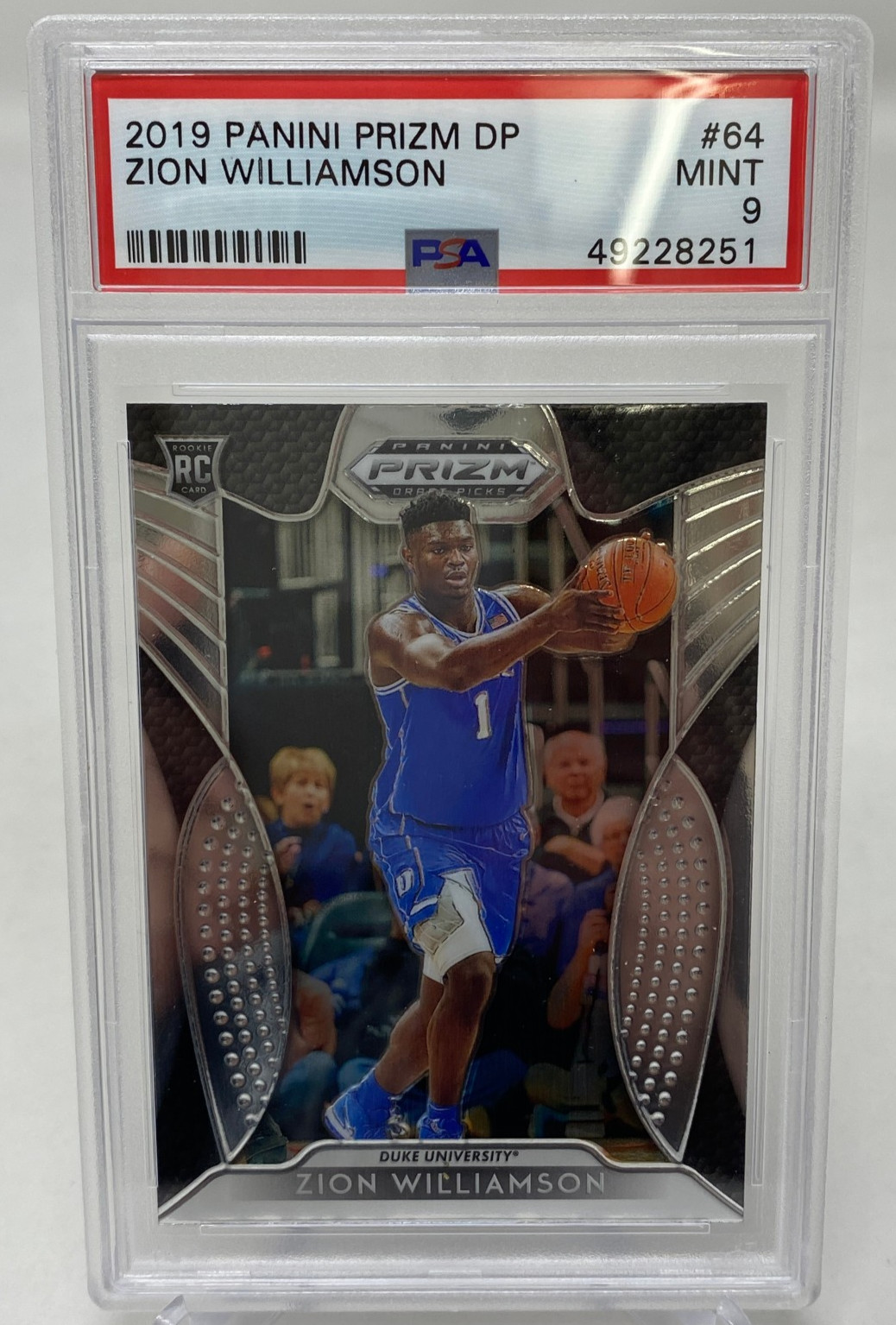 2019 Panini Prizm  Zion Williamson Rookie Card PSA 10