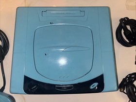 Blue sega saturn Console USA With 1 Controller+ Virtual Cop (Disc Only) Game