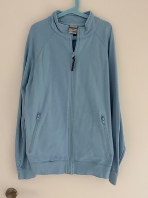 Jacke Sweatjacke Raglanärmel blau Gr.S eher passend als Gr.36 Jerzees