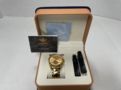 OUPINKE Men's Skeleton Mechanical Watch