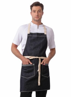 Unisex Ridgewood Denim Apron, Indigo Blue, One Size