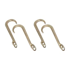 (4)15" Heavy Duty G70 J Hook w/ Chain Link Clevis Tow Axle Strap Wrecker 5400LBS