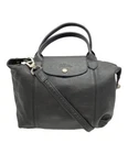 LONGCHAMP                    Le Pliage Cuir 2-Way Leather Tote Bag black 1512737