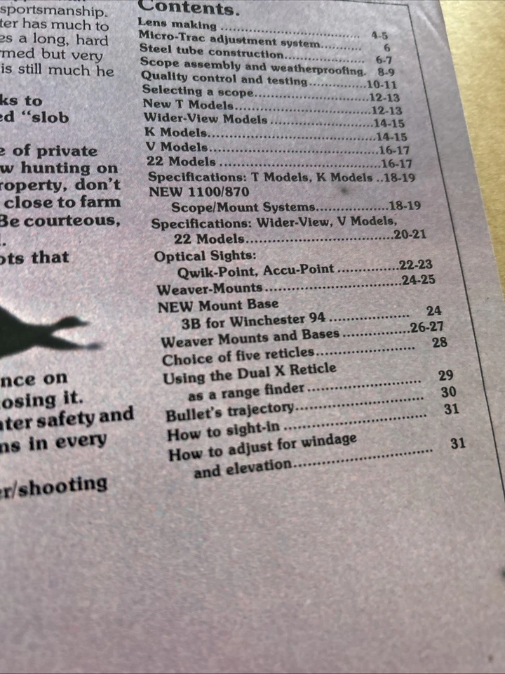 1978 WEAVER SCOPE CATALOG, MICRO TRAC, NEW MODEL T SCOPES - Image 2 of 2