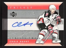 2005-06 Upper Deck Trilogy Scripts Two Chris Drury Auto #SCS-CD