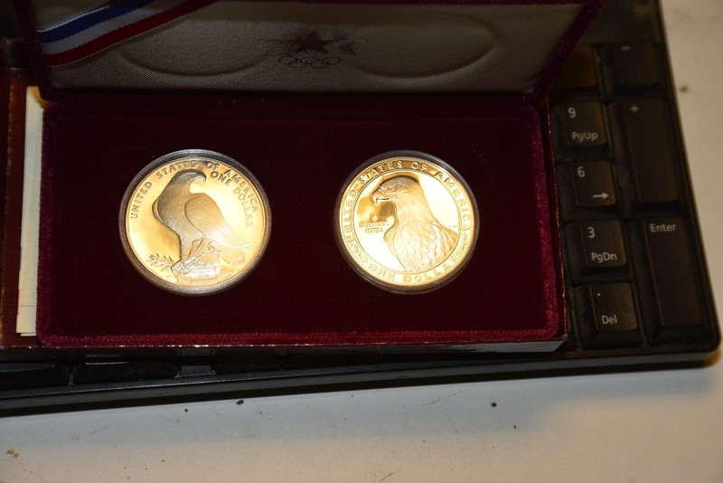 1984 olympic silver dollar set
