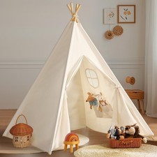 Tente Tipi Polycoton pour Enfant - Espace de Jeu Sécurisé 120x120cm