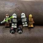 New Listing4 Lego Minifigures; Han Solo, 2 Stormtroopers, C-3PO