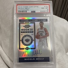 Panini 2019-20 Contenders Optic Rookie Ticket #131 Nicolo Melli Auto PSA 8