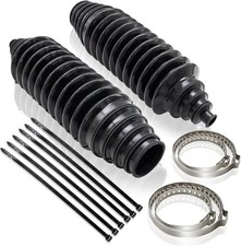 Botas de barra de dirección y piñón 2 piezas con brida de cable + abrazadera para Volkswagen