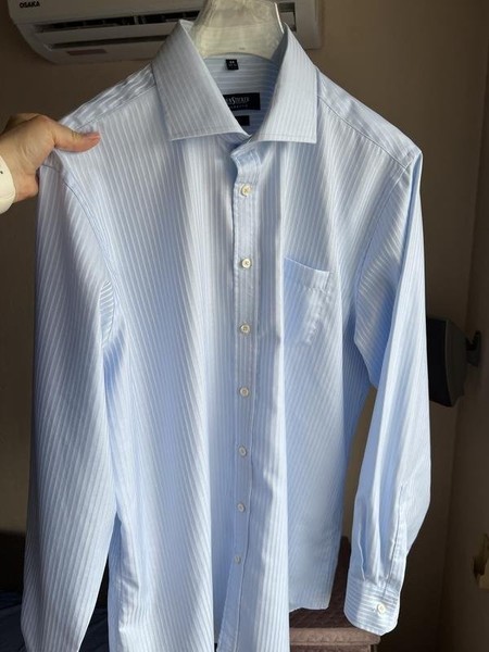 Men Seidensticker Shirt Blue Cotton 52