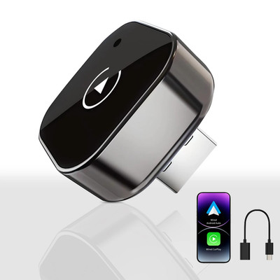 2026  2 in 1 Wireless Carplay Adapter&Android Auto Wireless Adapter, 5Ghz Wifi T