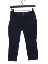 Loft Women's Jeans W 28 in Blue Cotton with Polyester, Spandex Cropped