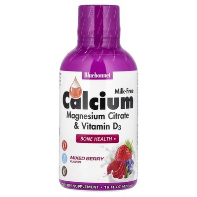 Liquid Calcium Magnesium Citrate & Vitamin D3, Mixed Berry , 16 fl oz (473 ml)