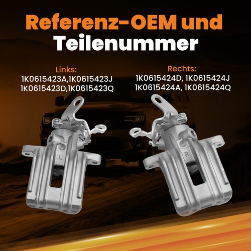 2 Bremssattel Hinten Links Rechts 38mm for VW Golf 5 6 Audi A3 8P Seat Leon 1P - Bild 8 von 12