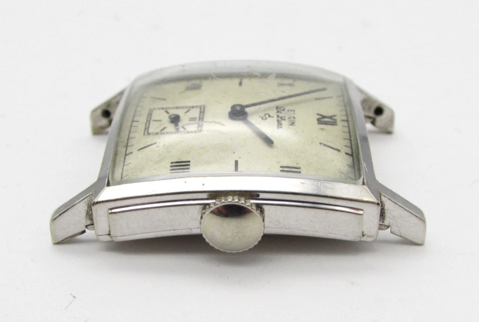 Estuche cuadrado lleno Elgin Deluxe 555 EE. UU. 10K WG - garrapatas - para restauración Foto 3 de 4