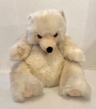 Vintage 1988 Avanti Classic Cream Plush Polar Bear Stuffed Animal by Applause