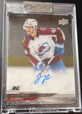 Upper Deck Clear Cut Jason Polin RC Auto CC-JP Colorado Avalanche 2024-25