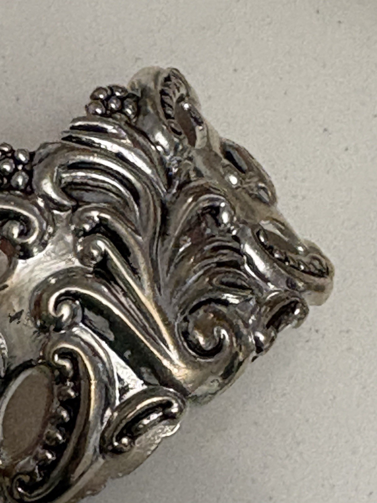 VTG 1993 Godinger 20th Century Baroque Napkin Rings Silverplate Set of 4 w/Box