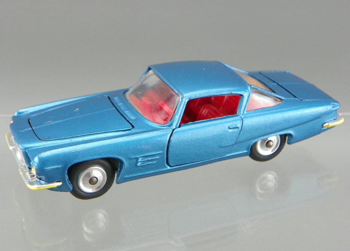 Vintage 1960s Corgi Toys 241 Diecast 1/43 Blue GHIA L6.4 With