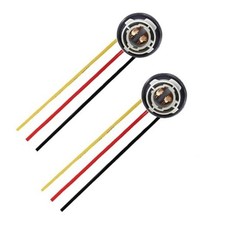 2PCS 1157 LED Bulb Socket Plug, 2357 Waterproof Turn Signal Brake Light Tail