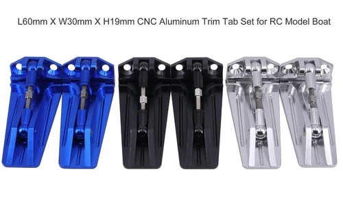 Alloy Adjustable Trim Tab 60mm X 33mm X 19mm for RC Model Boat