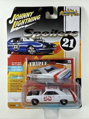 Johnny Lightning Spoilers 1970 Dodge Dart Swinger White-Hot L8