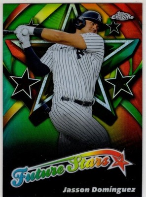 2025 Topps Chrome Baseball Jasson Dominguez No. FS-10 New York Yankees
