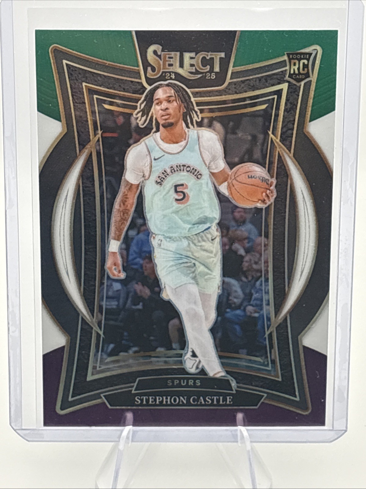 2024-25 Select - Concourse Stephon Castle #72 Green White Purple Prizm (RC)