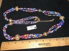 NWT.CHICO’S Lovely  Extra Long 36Colored Beaded Necklace w Lobster Claw Clasp — photo 1