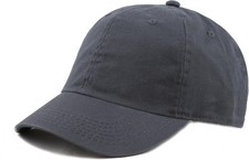 Kids Washed Low Profile Cotton and Denim UPF 50 Plain 2-5T, Charcoal