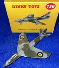 VTG Dinky Toys 736 Hawker Hunter Fighter IOB NM