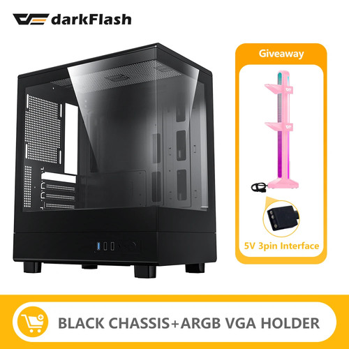 PC Case M-ATX Desktop 270 ° Sea View Room Computer Case USB3.0 Double-Sided - 第 7/29 張圖片
