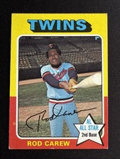 Rod Carew 1975 Topps Baseball All-Star Minnesota Twins #600 Vintage VG