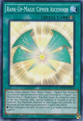 Rank-Up-Magic Cipher Ascension - MP17-EN210 - Common - 1st Edition - Damaged