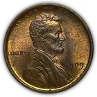 1909 RB Red Brown Lincoln Wheat Cent Uncirculated UNC Coin #26250