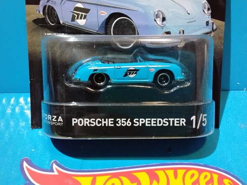 2017 HOT WHEELS NEW MODEL PORSCHE 356 SPEEDSTER BLUE FORZA MOTORSPORT ROADSTER - Picture 2 of 10