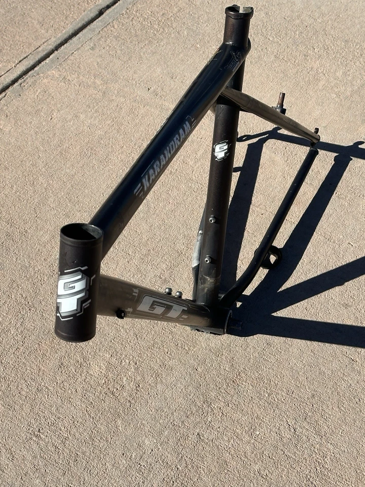 Juego de cuadro vintage GT Karakoram negro Reynolds 525 Tange CRMO 26 retro MTB Foto 2 de 4