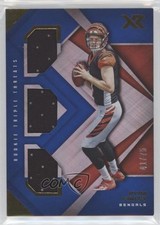 2019 Panini XR Rookie Triple Threats Materials Blue 41/75 Ryan Finley xp6