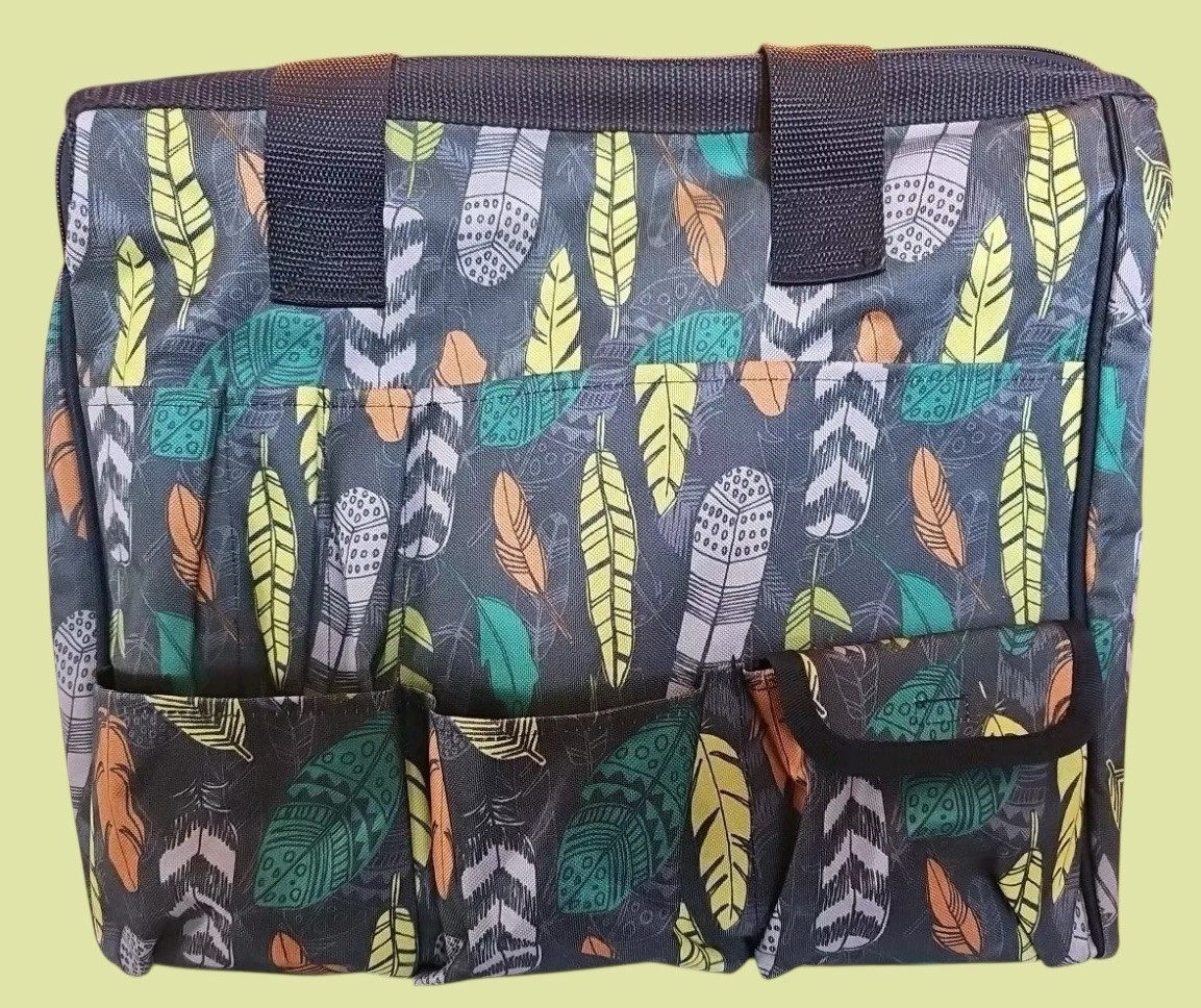 Thirty-One 31 Get Creative Carry All Tote Bag Organizer In Falling Feathers  New