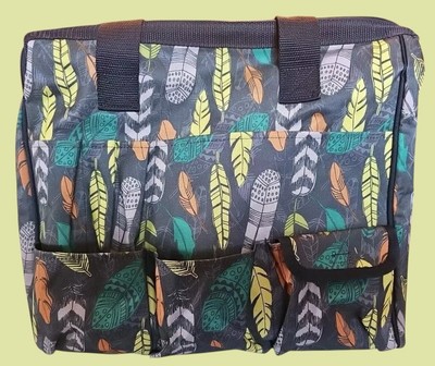 Thirty-One 31 Get Creative Carry All Tote Bag Organizer In Falling Feathers New