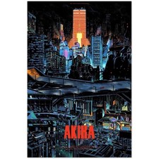 Akira Neo Tokyo Anime Movie Poster Print Sci-Fi Wall Art Decor