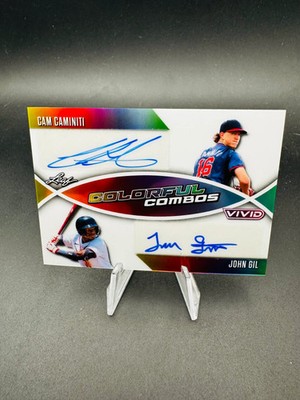 2023 Leaf Vivid Colorful Combos Cam Caminiti John Gil #CC-4 /5
