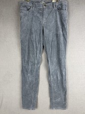 Ann Taylor LOFT Modern Skinny Corduroy Pants Blue Gray Womens Size 30/10