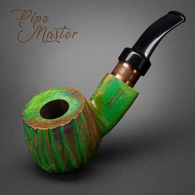 vincent tobacco Mr. Brog HAND MADE WOODEN SMOKING PIPE TOBACCO 11 Vincent von Gogh Green +  BOX