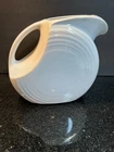 Fiesta Ware ?  White Large 2 Quart Disc Pitcher