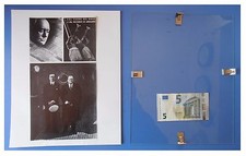 Benito Mussolini ricordo del fratello Arnaldo duce fascismo quadro cornice vetro