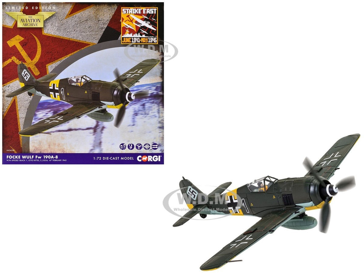 WW2 photo postcard of German Fw 190 fighter plane on tarmac WW2 photo postcard of German Fw 190 fighter plane on tarmac